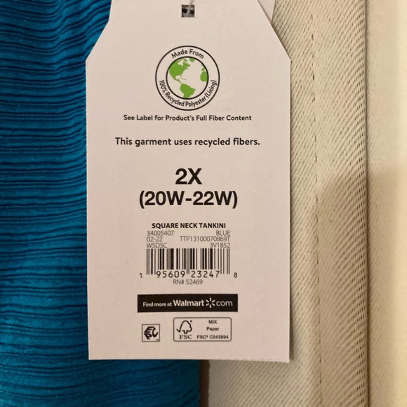 Square neck tankini - Picture 5 of 6